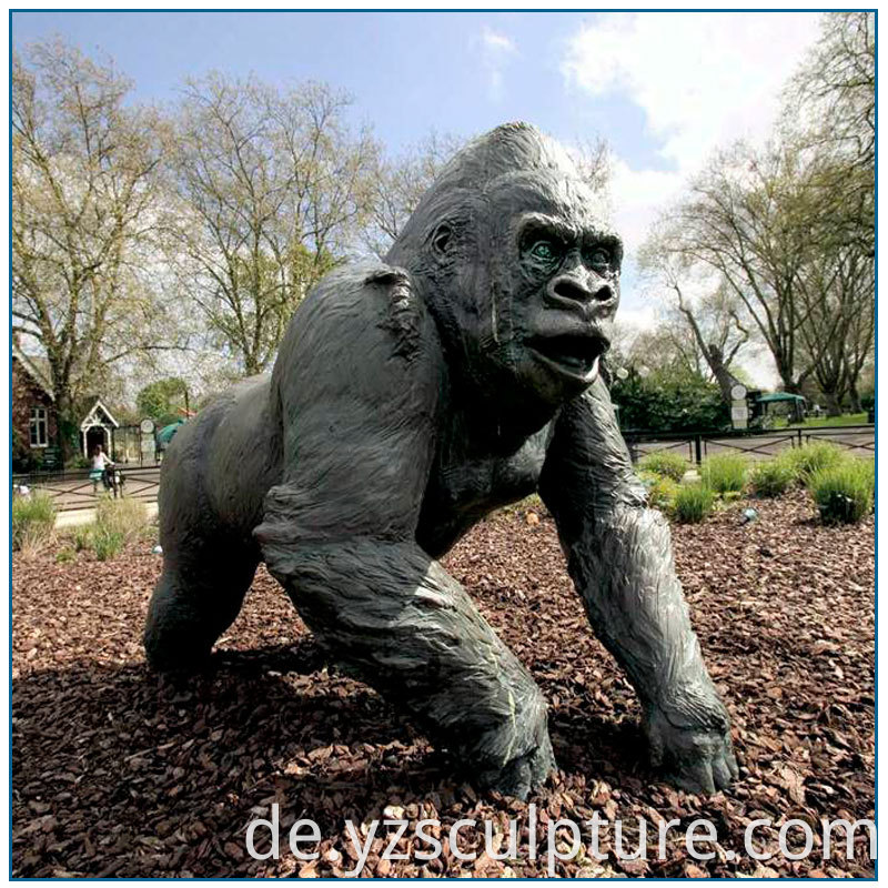 Bronze Gorilla Statue